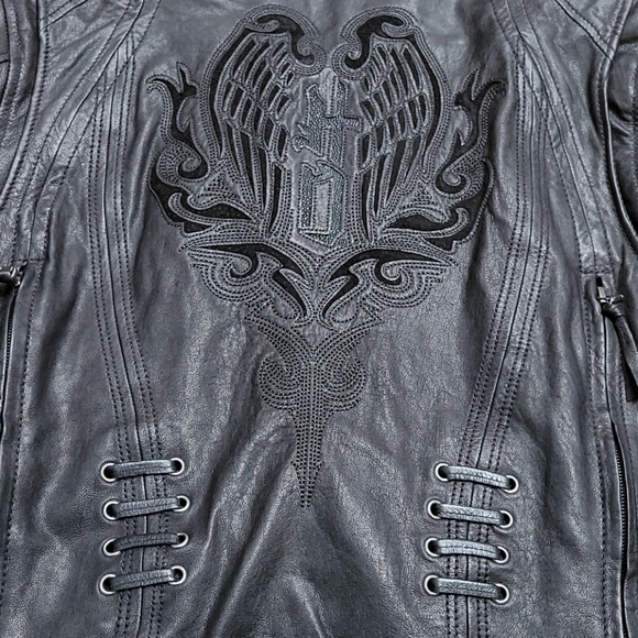 Harley Davidson Leather Riding Jacket - Picture 4 of 14
